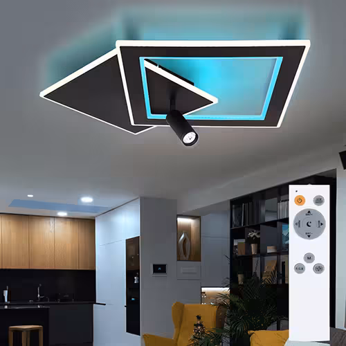 RGB LED Deckenlampe mit Fernbedienung
